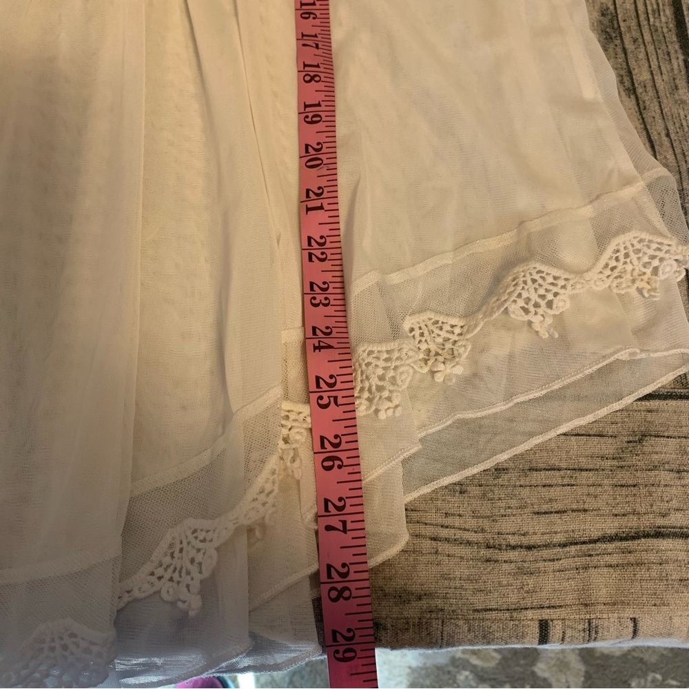 Indigo Thread Co Lace Embroidery Embroidered Off White Flowy Fancy Boho - Picture 14 of 15